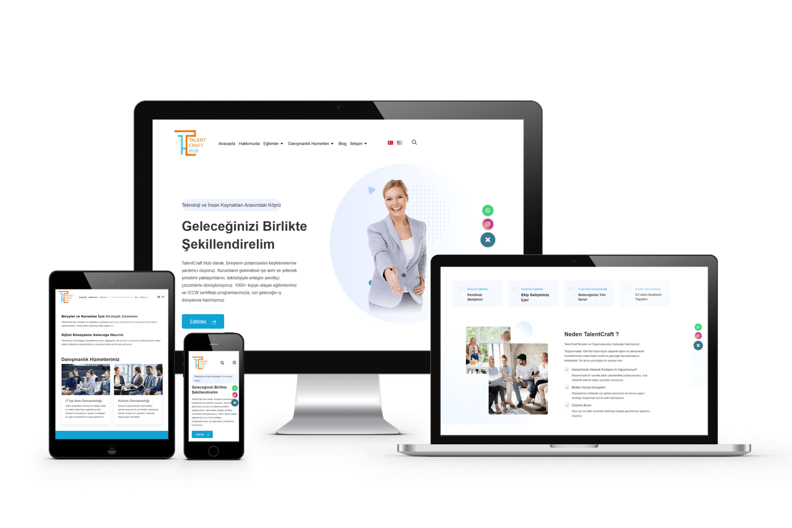 talentcrafthub-mockup web sitesi tasarımı